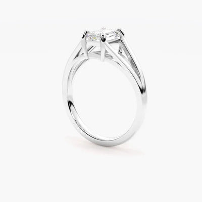 RSR-603 Premium Emerald Cut Moissanite Diamond Ring - Ringshing.com