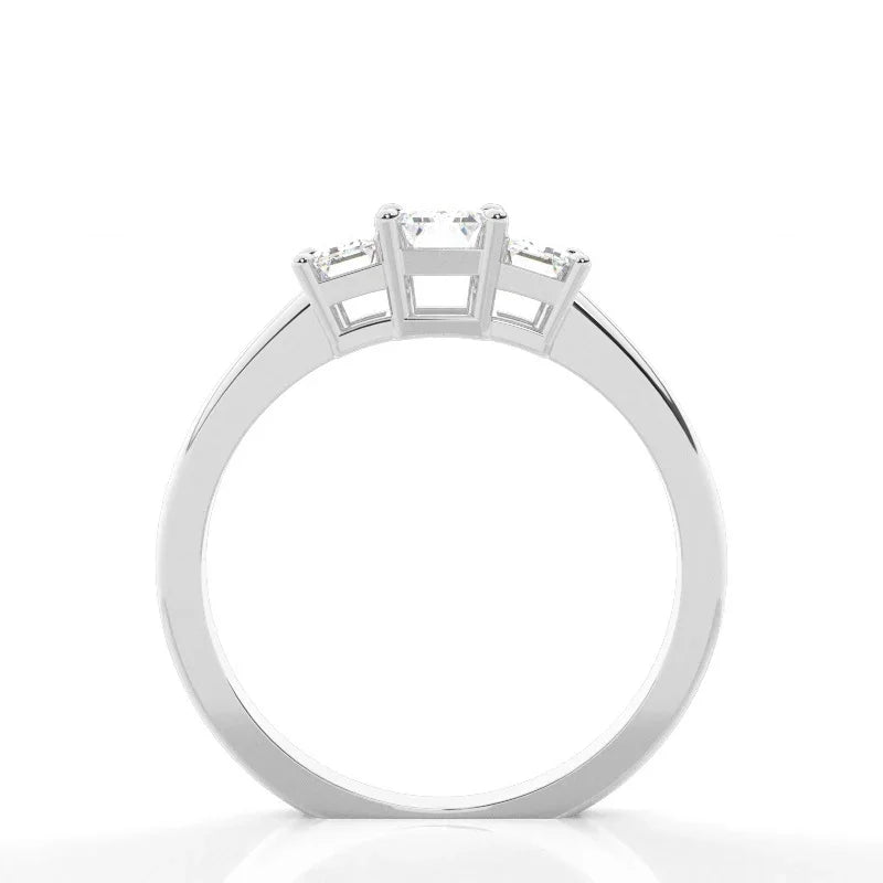 RSR-600 Premium Emerald Cut Moissanite Diamond Ring - Ringshing.com