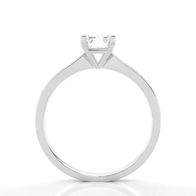 RSR-503 Premium Emerald Cut Moissanite Diamond Ring - Ringshing.com