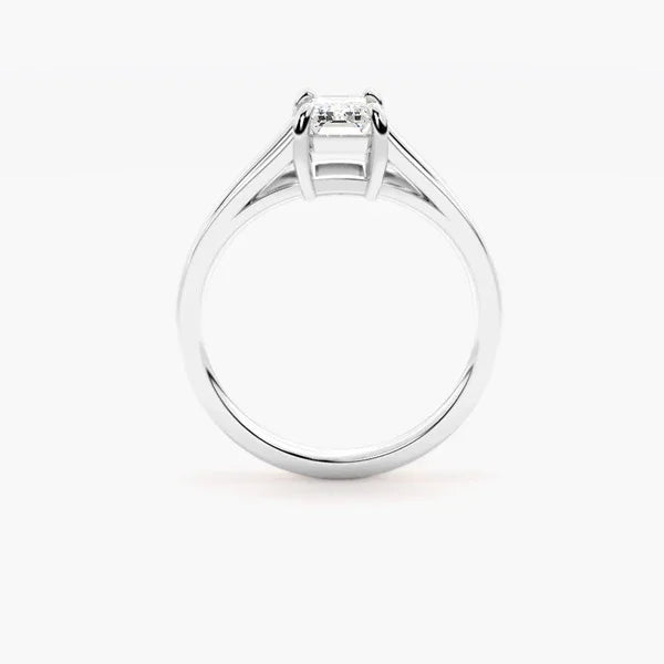 RSR-603 Premium Emerald Cut Moissanite Diamond Ring - Ringshing.com