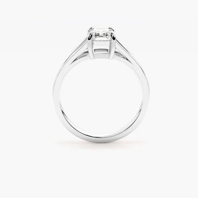RSR-603 Premium Emerald Cut Moissanite Diamond Ring - Ringshing.com
