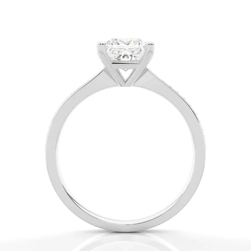 RSR-502 Original Moissanite Princes Cut Diamond Ring - Ringshing.com