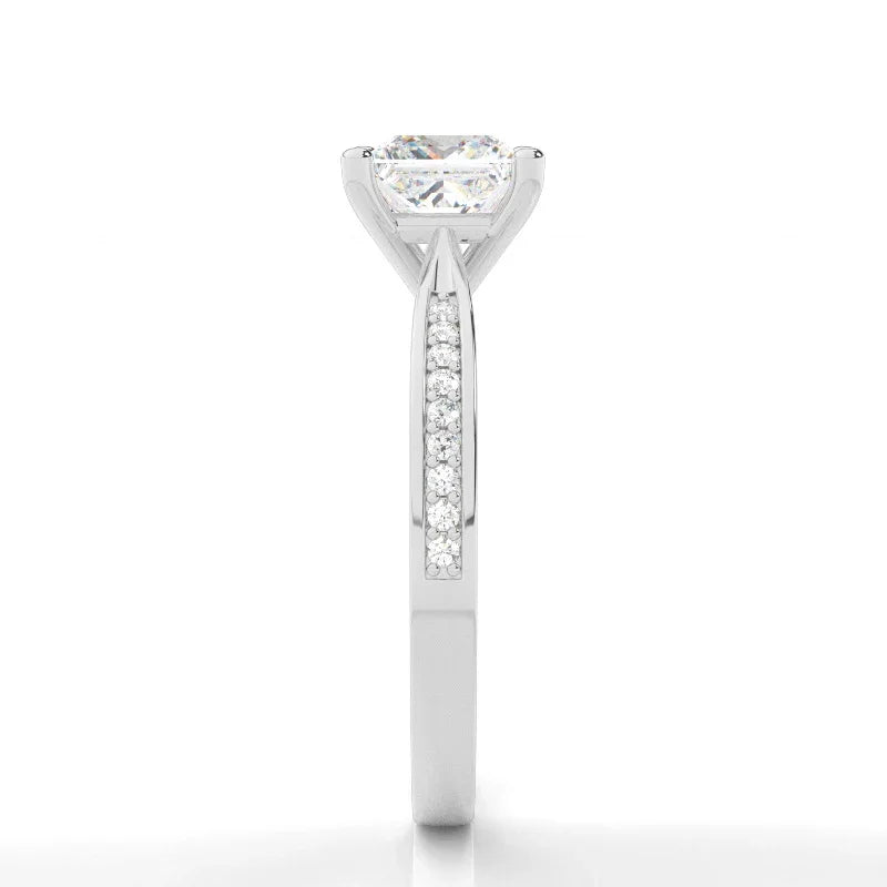 RSR-502 Original Moissanite Princes Cut Diamond Ring - Ringshing.com