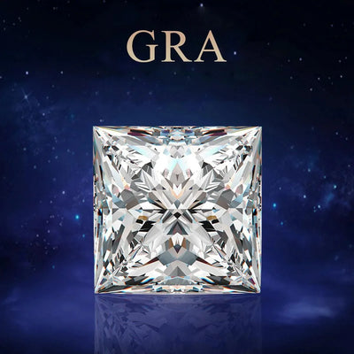 Princess Cut Moissanite Diamond | D Color, VVS1 Clarity 9.25MOH Diamond Tester Result | Certified by GRA - Ringshing.com