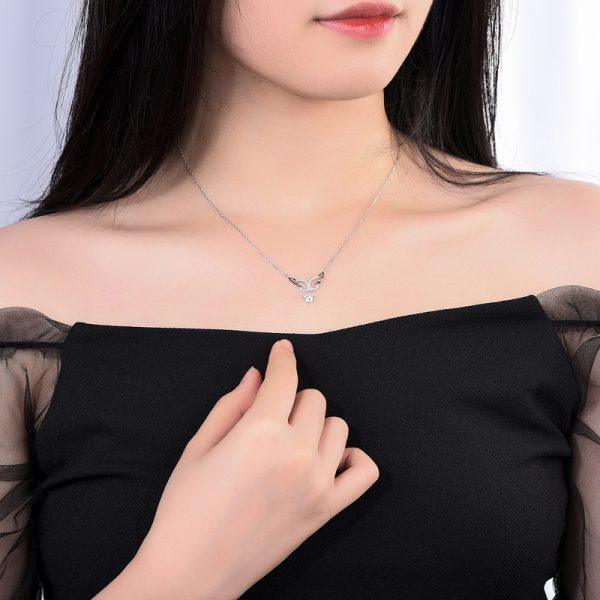 RSP-104 1.0 Carat Moissanite Diamond Pendant - Ringshing.com