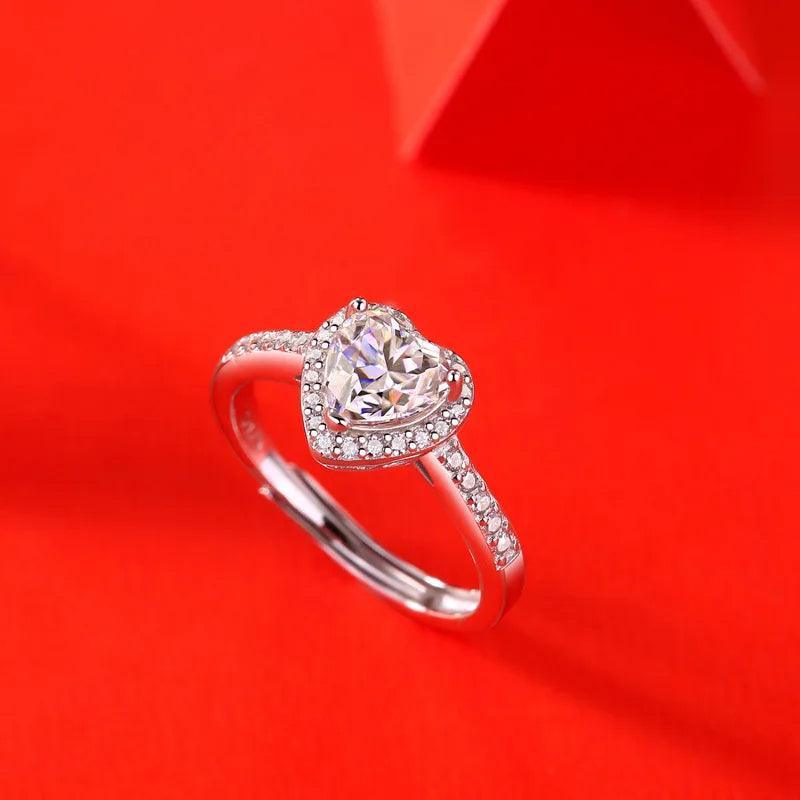 RSR 312 Tied Heart Shape Moissanite Ring 1.0 Carat - Ringshing.com