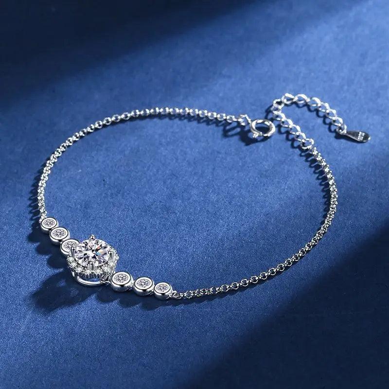 RSB-601 1.0 Carat Moissanite Diamond Bracelet - Ringshing.com