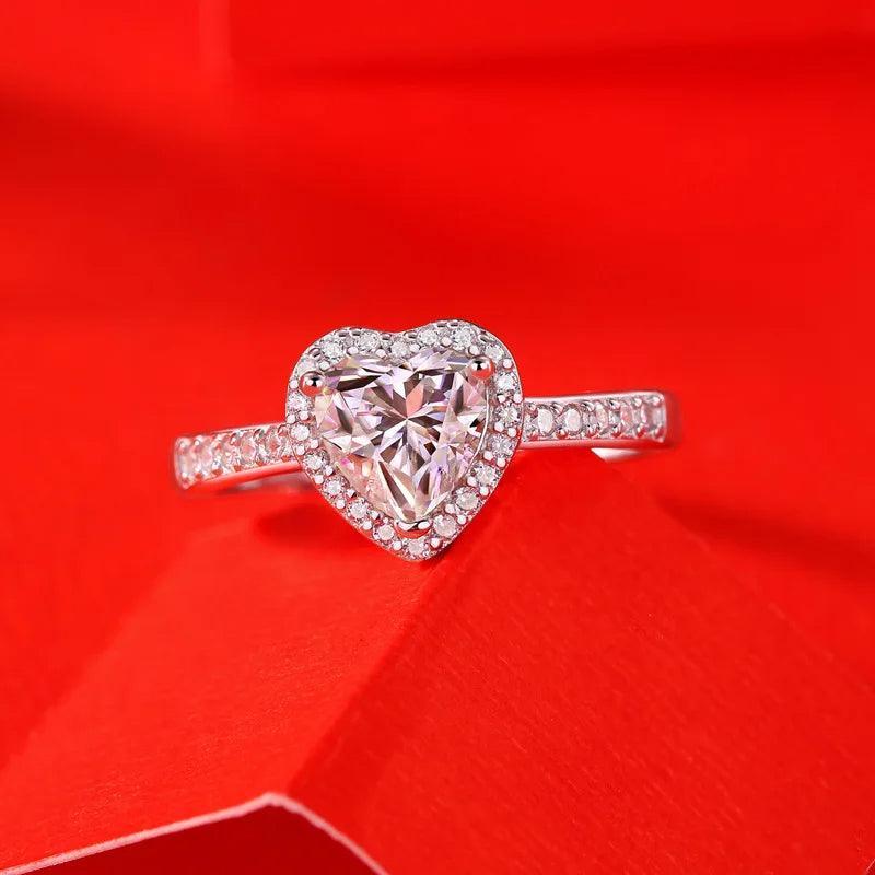 RSR 312 Tied Heart Shape Moissanite Ring 1.0 Carat - Ringshing.com