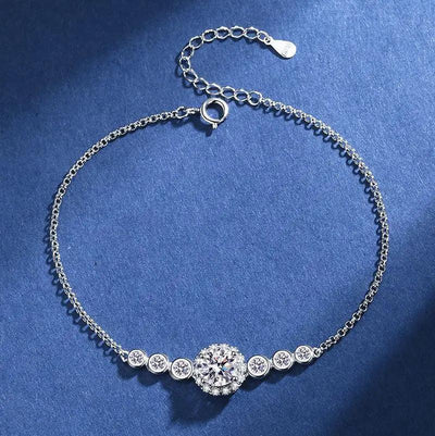 RSB-601 1.0 Carat Moissanite Diamond Bracelet - Ringshing.com