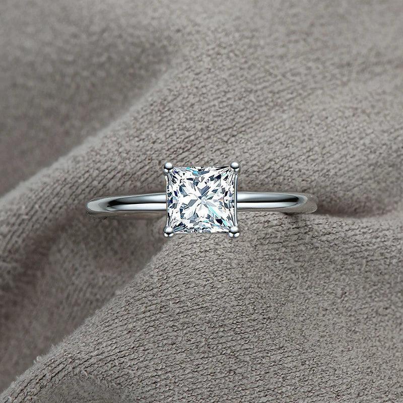 RSR-371 Original Moissanite Princes Cut Diamond Ring - Ringshing.com