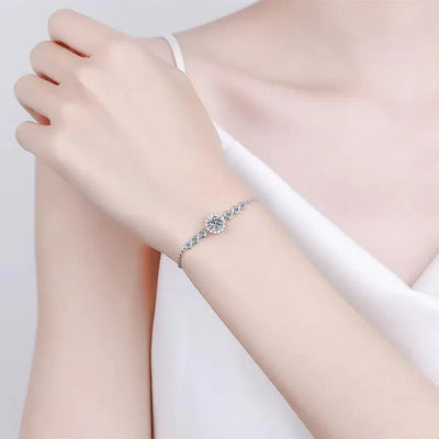 RSB-601 1.0 Carat Moissanite Diamond Bracelet - Ringshing.com