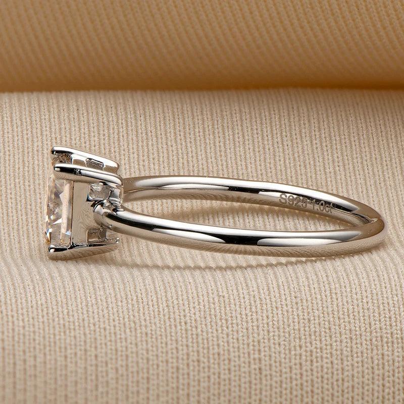 RSR-371 Original Moissanite Princes Cut Diamond Ring - Ringshing.com