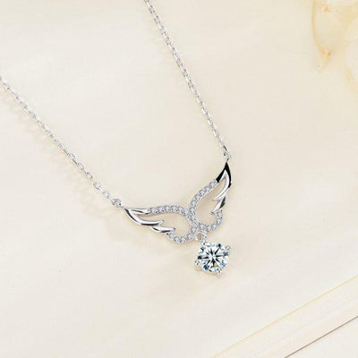 RSP-104 1.0 Carat Moissanite Diamond Pendant - Ringshing.com