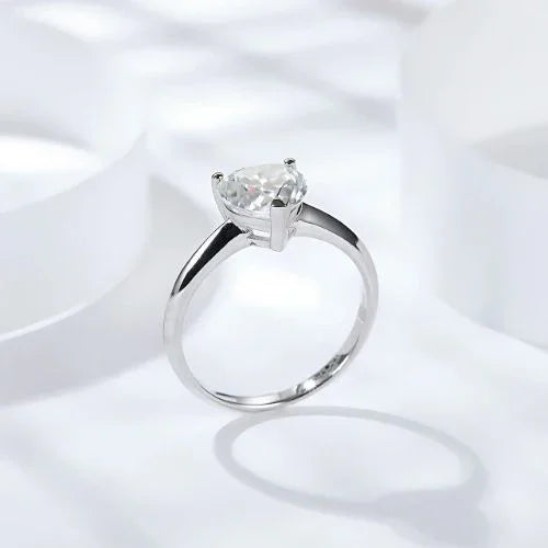 RSR-315 Original Heart Shape Moissanite Diamond Ring - Ringshing.com