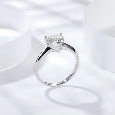 RSR-315 Original Heart Shape Moissanite Diamond Ring - Ringshing.com