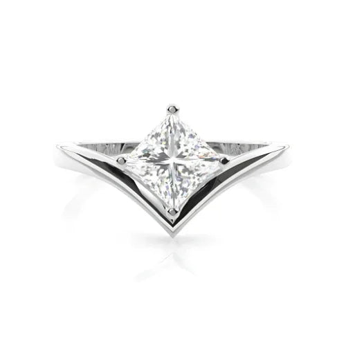 RSR-373 Original Moissanite Princes Cut Diamond Ring - Ringshing.com