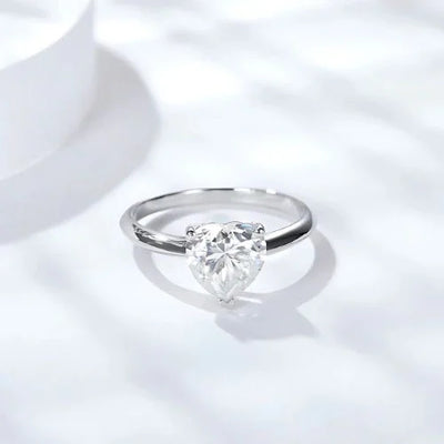 RSR-315 Original Heart Shape Moissanite Diamond Ring - Ringshing.com
