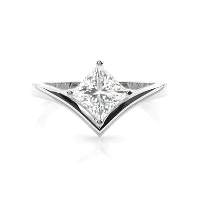RSR-373 Original Moissanite Princes Cut Diamond Ring - Ringshing.com