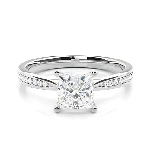 RSR-502 Original Moissanite Princes Cut Diamond Ring - Ringshing.com