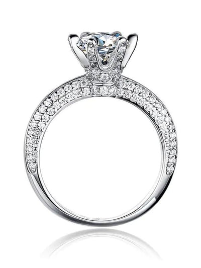 RSR 207 Moissanite Diamond White Minimalist Band Ring 1.0 Carat - Ringshing.com