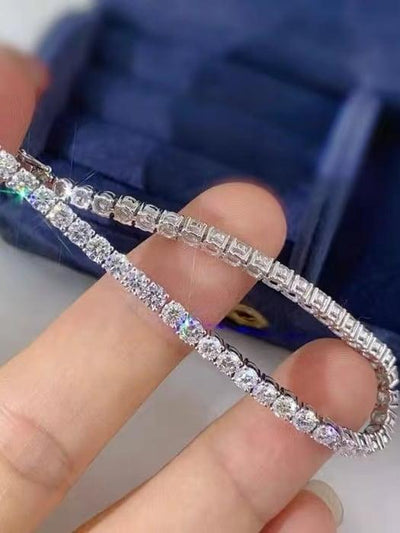 RSB-220 Moissanite White Tennis Bracelet - Ringshing.com