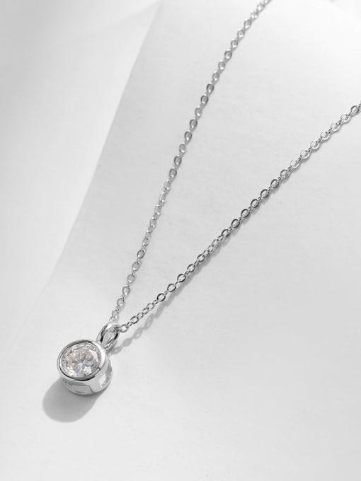 RSP-312 Moissanite Geometric Dainty Necklace 1.0 Carat - Ringshing.com