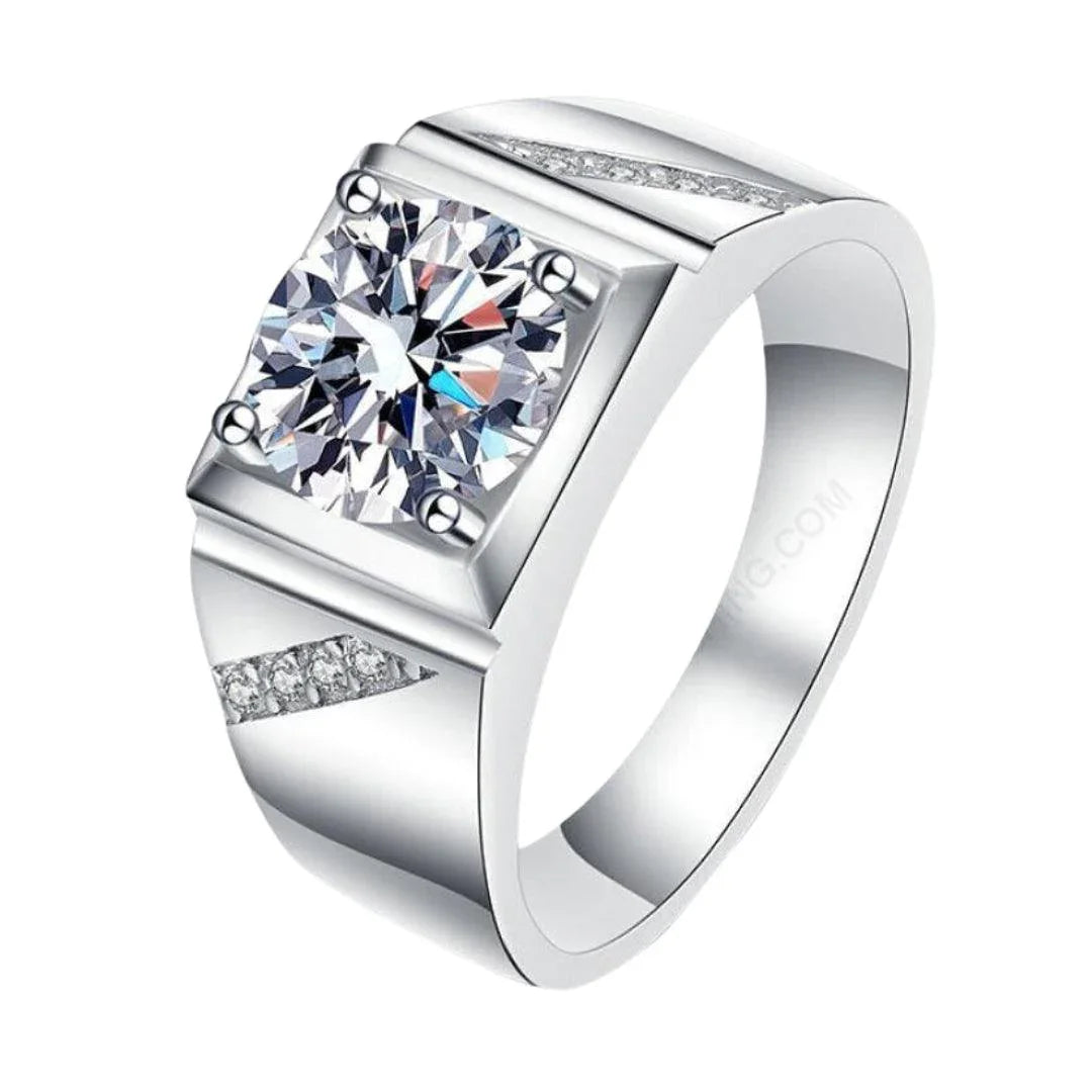 RSR-197: Authentic Moissanite Diamond Ring - Ringshing.com