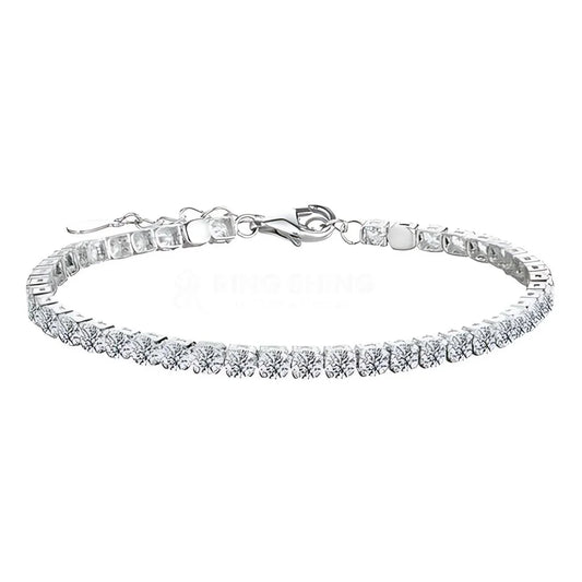 RSB-220 Moissanite White Tennis Bracelet - Ringshing.com