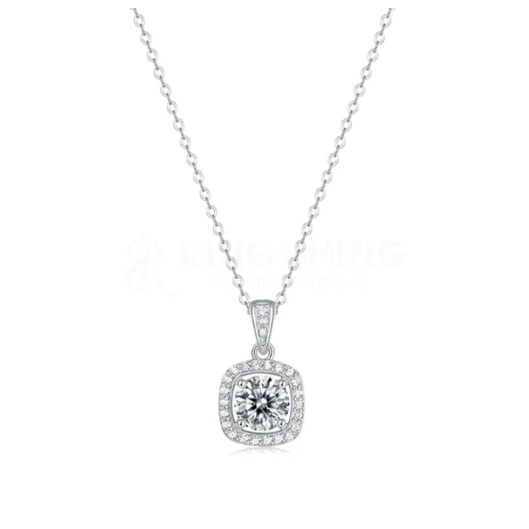 RSP-233 Sparkling Moissanite Pendant 1.0 Carat - Ringshing.com