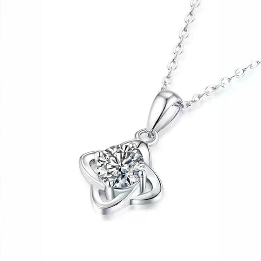 RSP-401 1.0 Carat Swirl Elegance Moissanite Diamond Pendant - Ringshing.com