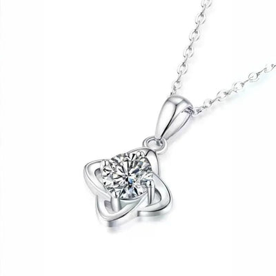 RSP-401 1.0 Carat Swirl Elegance Moissanite Diamond Pendant - Ringshing.com