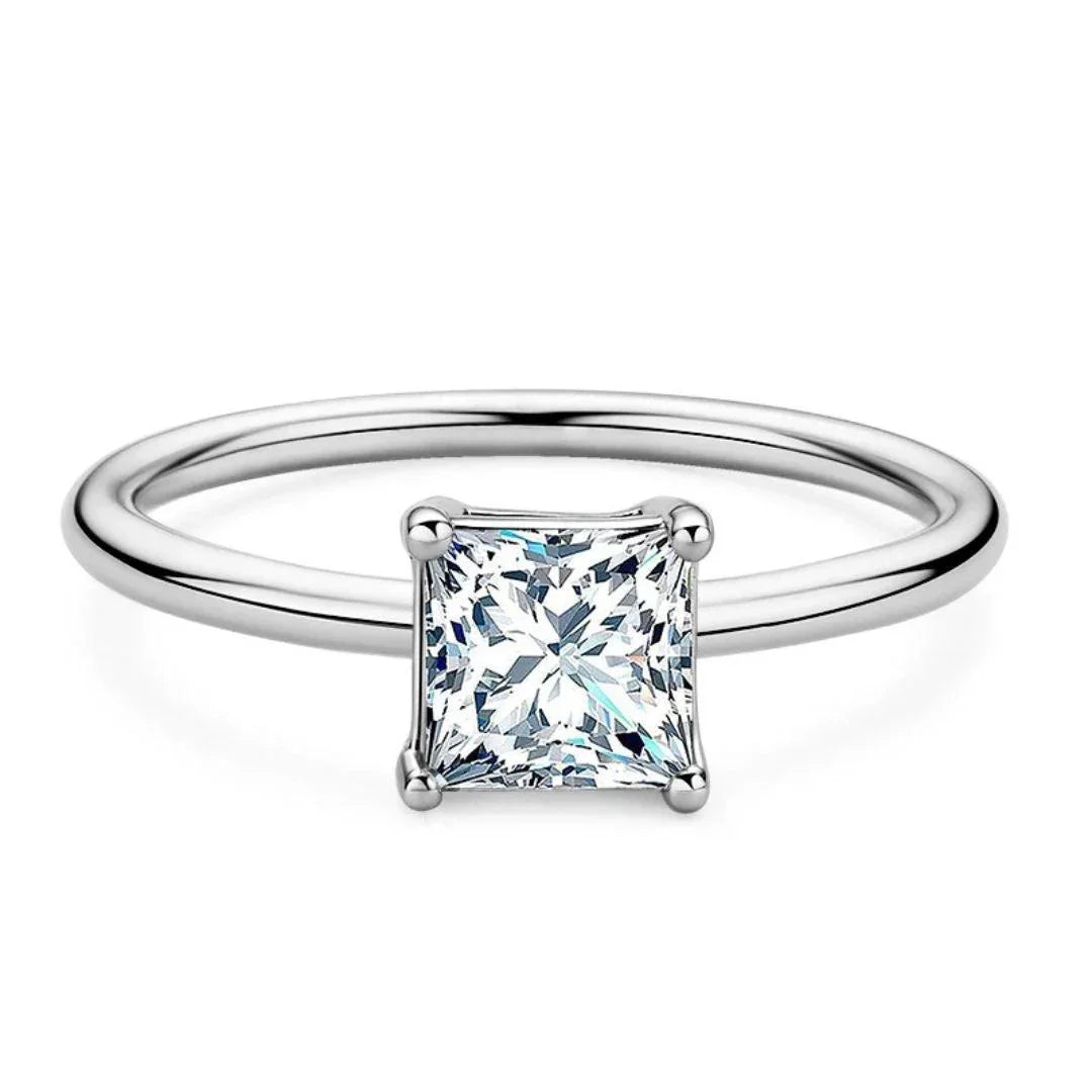 RSR-371 Original Moissanite Princes Cut Diamond Ring - Ringshing.com