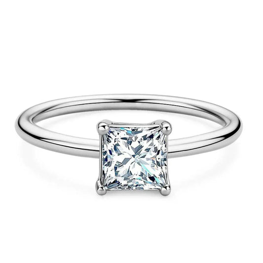 RSR-371 Original Moissanite Princes Cut Diamond Ring - Ringshing.com