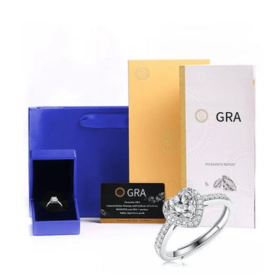 RSR 312 Tied Heart Shape Moissanite Ring 1.0 Carat - Ringshing.com
