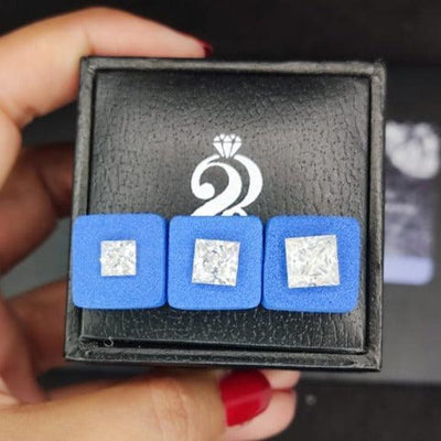 Princess Cut Moissanite Diamond | D Color, VVS1 Clarity 9.25MOH Diamond Tester Result | Certified by GRA - Ringshing.com