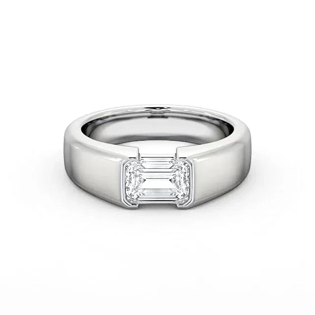 RSR-203 Premium Emerald Cut Original Moissanite Diamond Ring - Ringshing.com