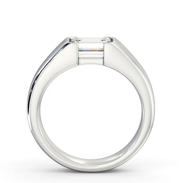 RSR-203 Premium Emerald Cut Original Moissanite Diamond Ring - Ringshing.com