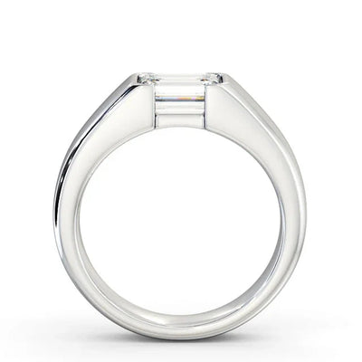 RSR-203 Premium Emerald Cut Original Moissanite Diamond Ring - Ringshing.com
