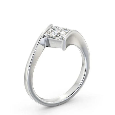 RSR-167 Original Moissanite Princes Cut Diamond Ring - Ringshing.com