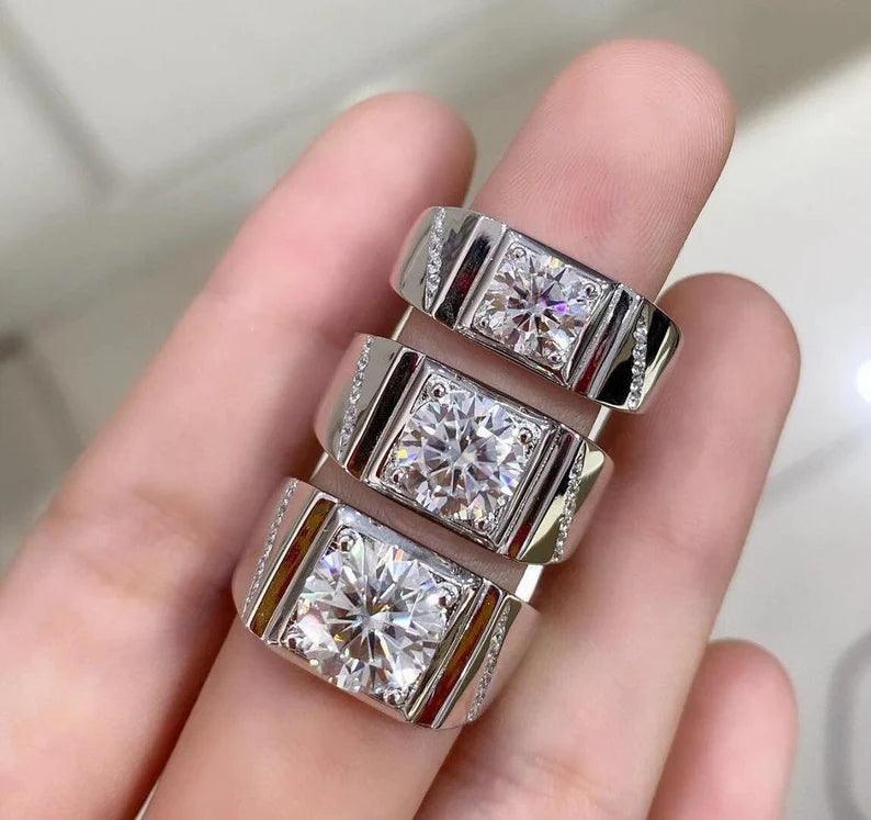 RSR-197: Authentic Moissanite Diamond Ring - Ringshing.com