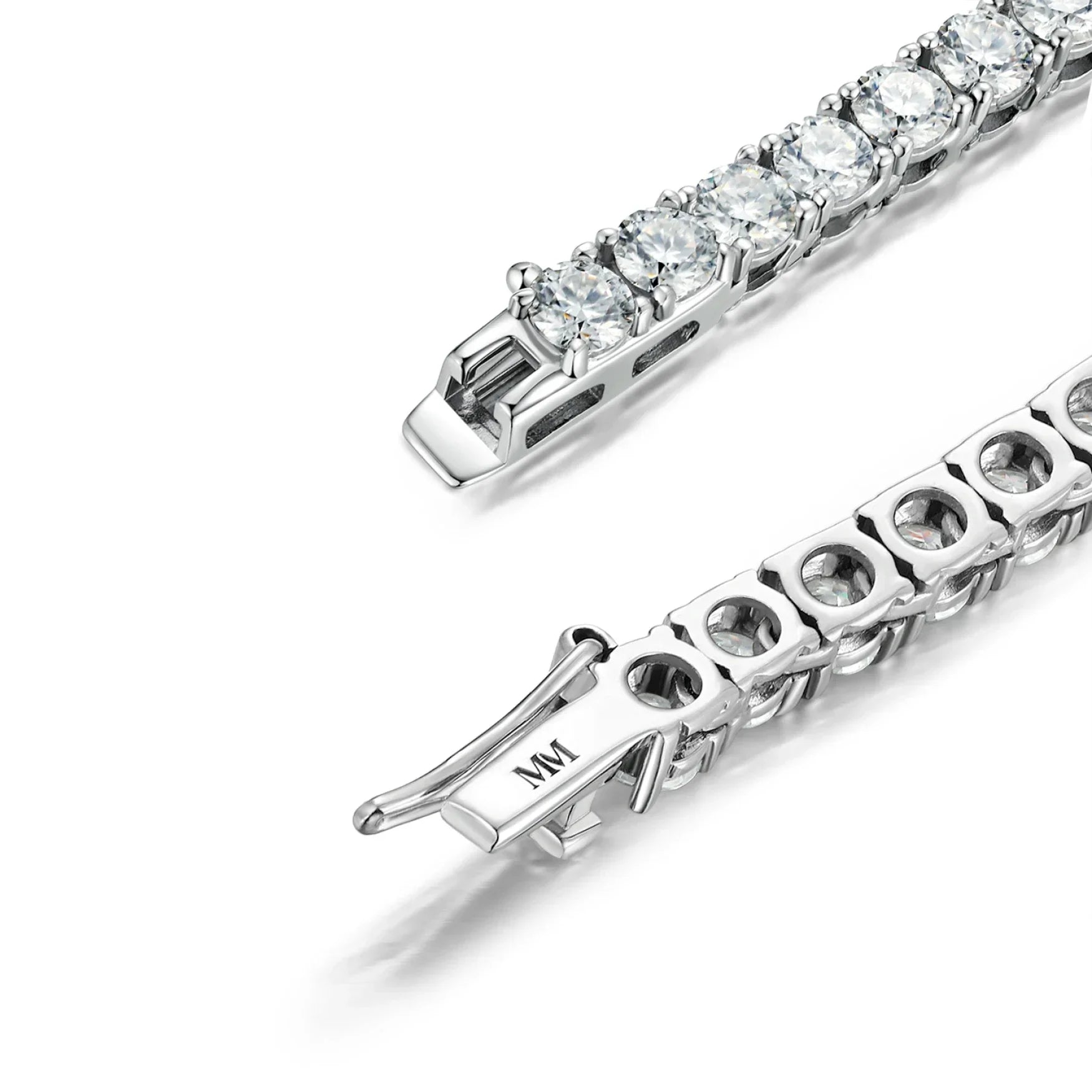 RSC-220 Moissanite White Tennis Necklace Choker - Ringshing.com