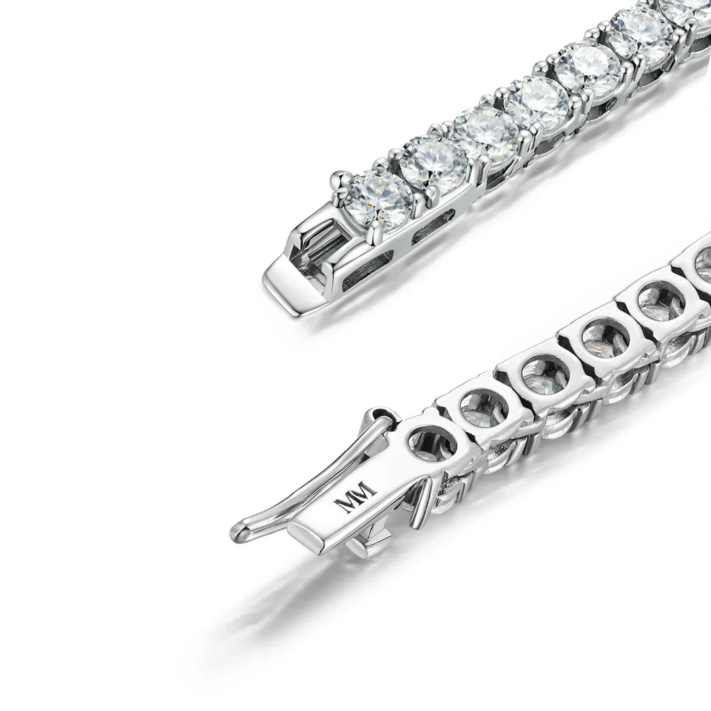 RSC-220 Moissanite White Tennis Necklace Choker - Ringshing.com