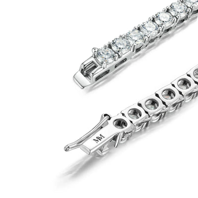 RSC-220 Moissanite White Tennis Necklace Choker - Ringshing.com