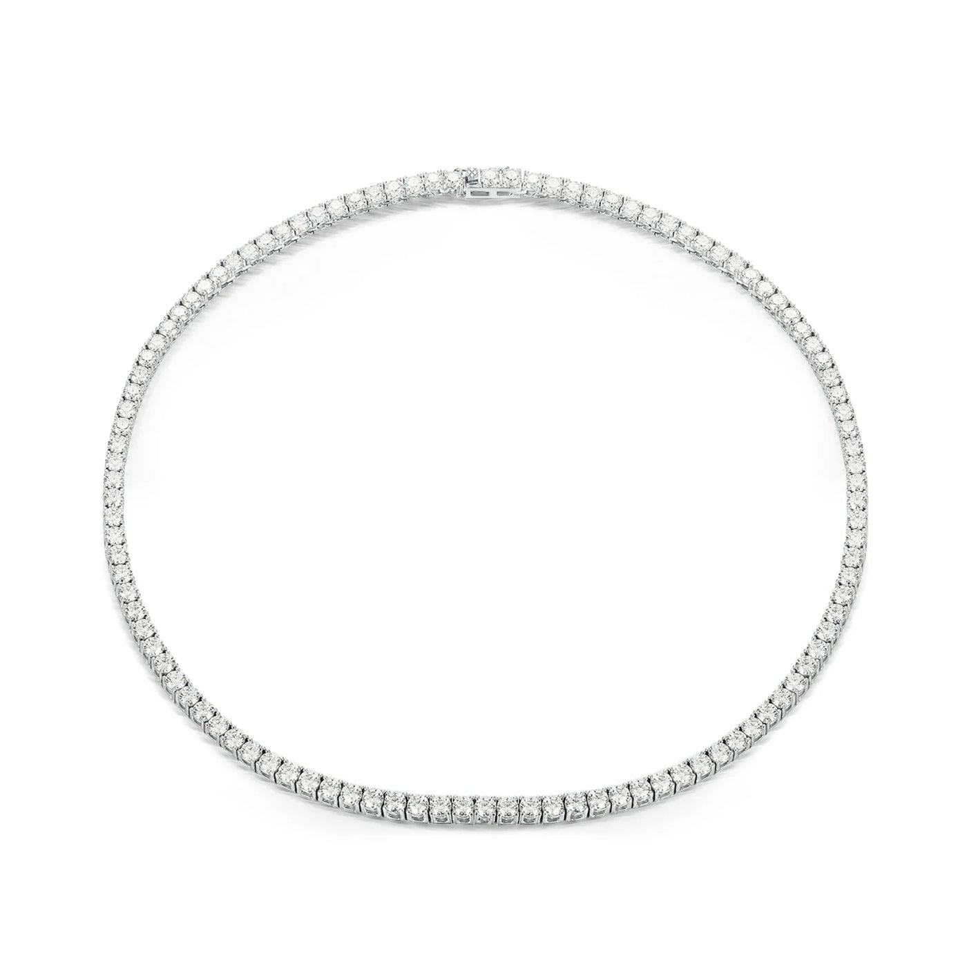 RSC-220 Moissanite White Tennis Necklace Choker - Ringshing.com