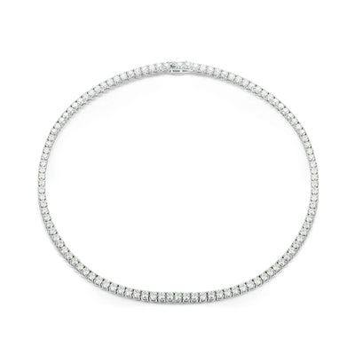 RSC-220 Moissanite White Tennis Necklace Choker - Ringshing.com