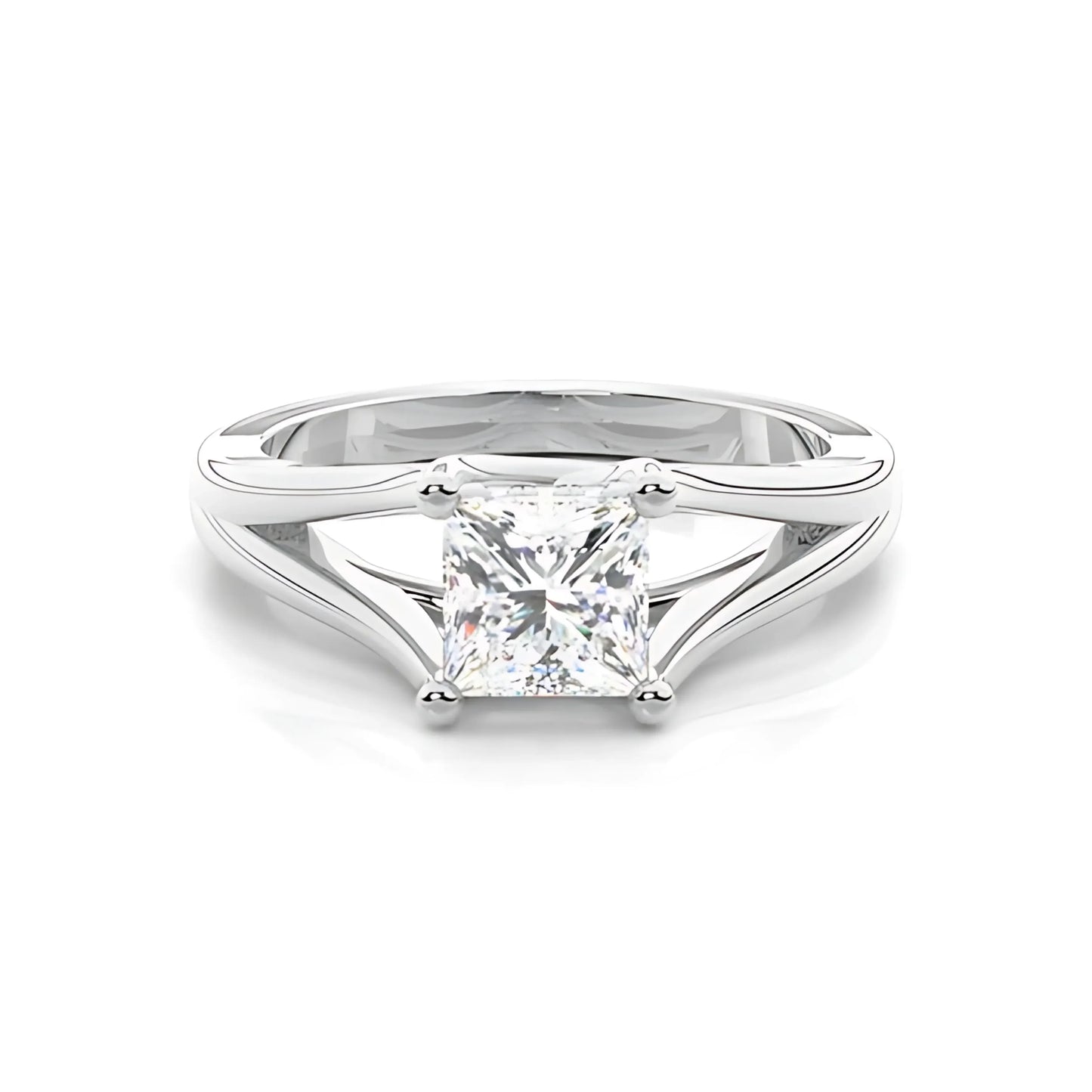 RSR-602 Original Moissanite Princes Cut Diamond Ring - Ringshing.com