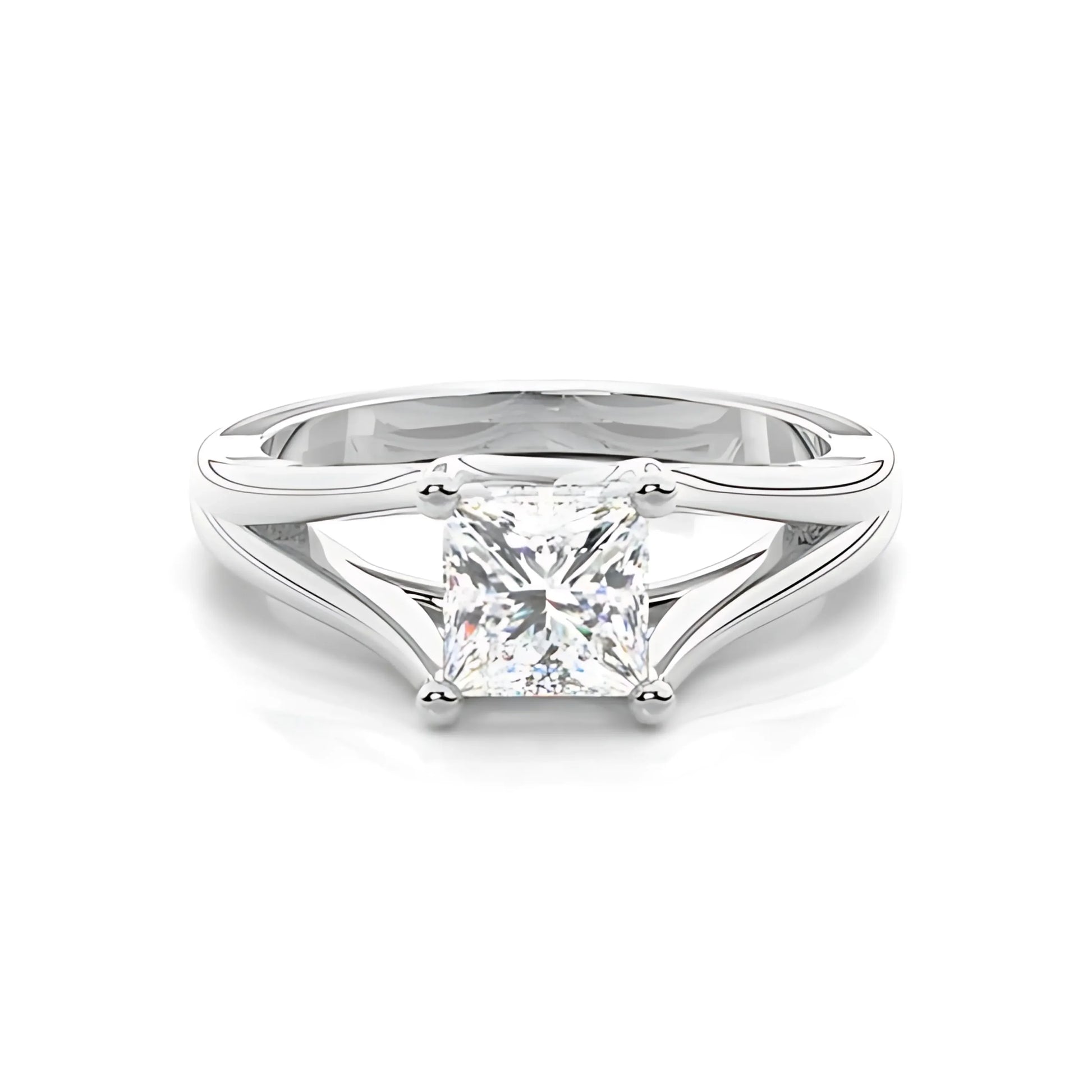 RSR-602 Original Moissanite Princes Cut Diamond Ring - Ringshing.com