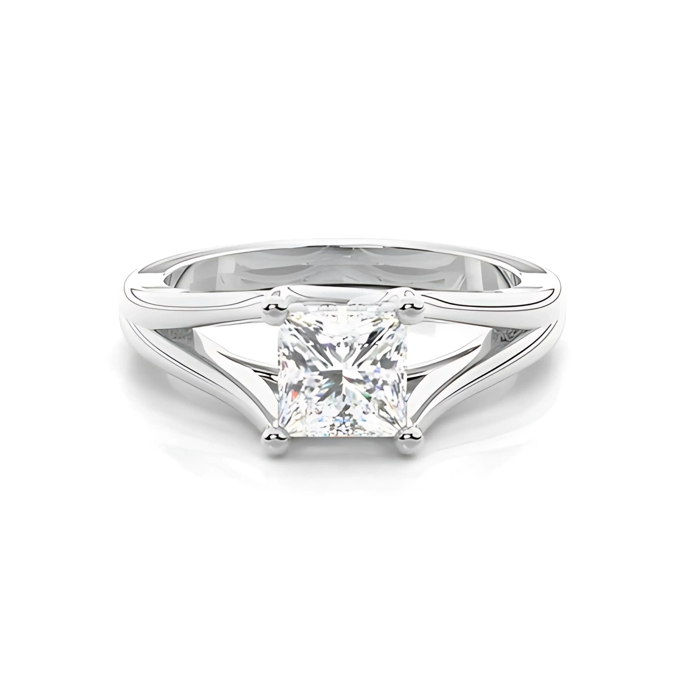RSR-602 Original Moissanite Princes Cut Diamond Ring - Ringshing.com