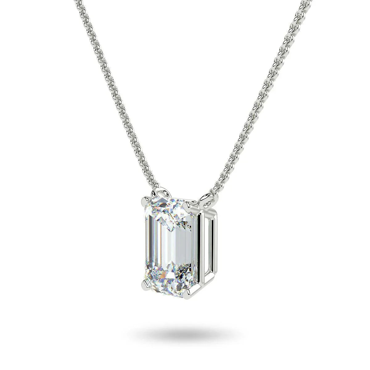 RSP-588 Premium Emerald Cut Luxury Pendant - Ringshing.com