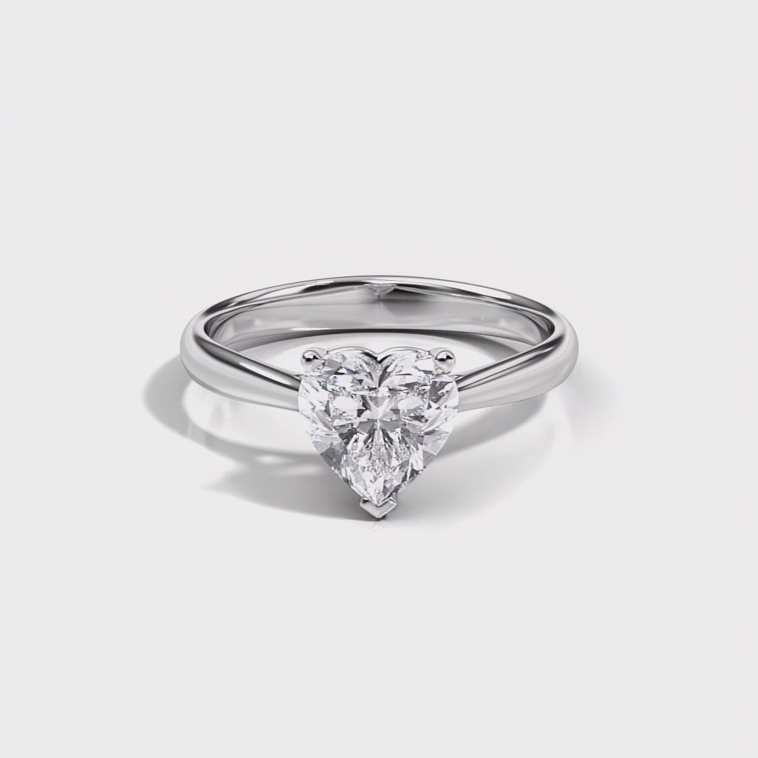 RSR-315 Original Heart Shape Moissanite Diamond Ring